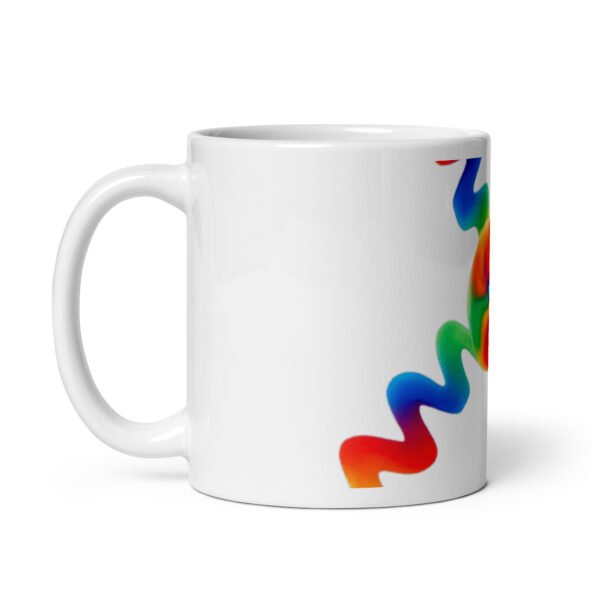 white glossy mug