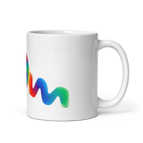 white glossy mug