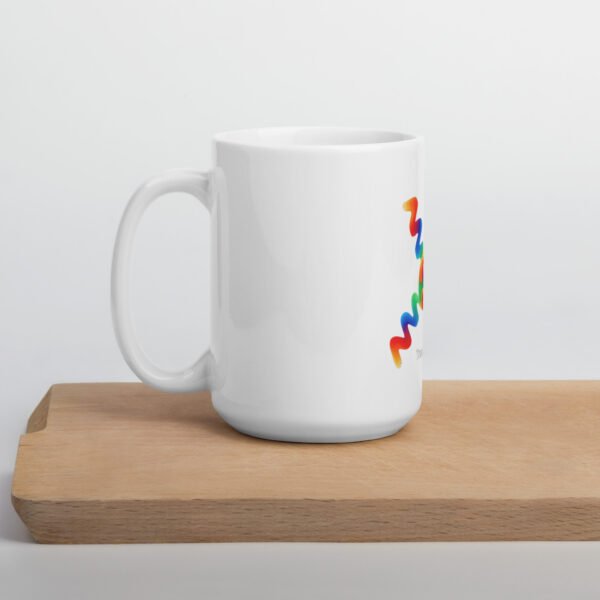 white glossy mug