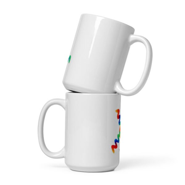 white glossy mug