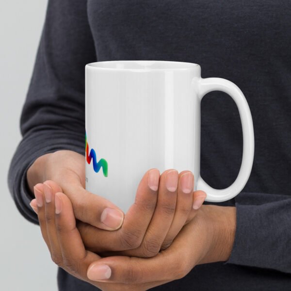 white glossy mug