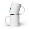 white glossy mug