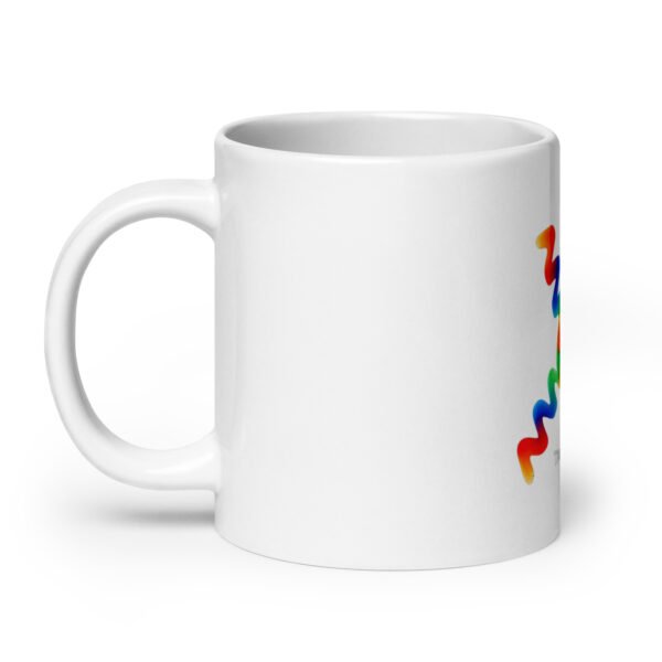 white glossy mug