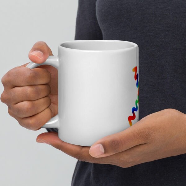 white glossy mug