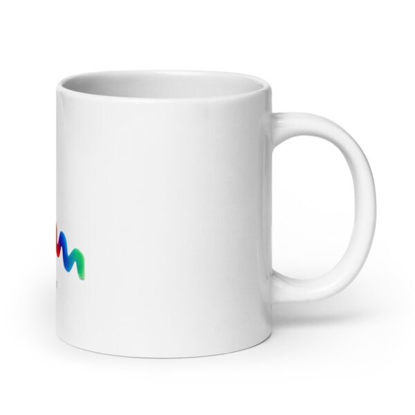 white glossy mug