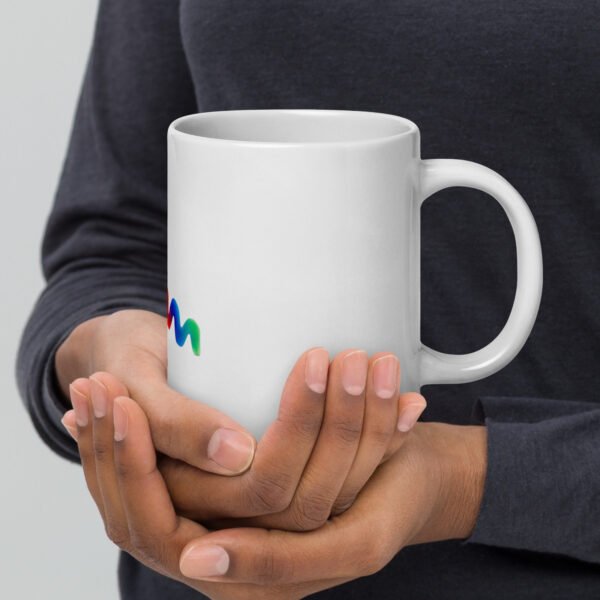 white glossy mug