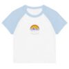 women’s micro rib raglan baby tee