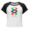 women’s micro rib raglan baby tee