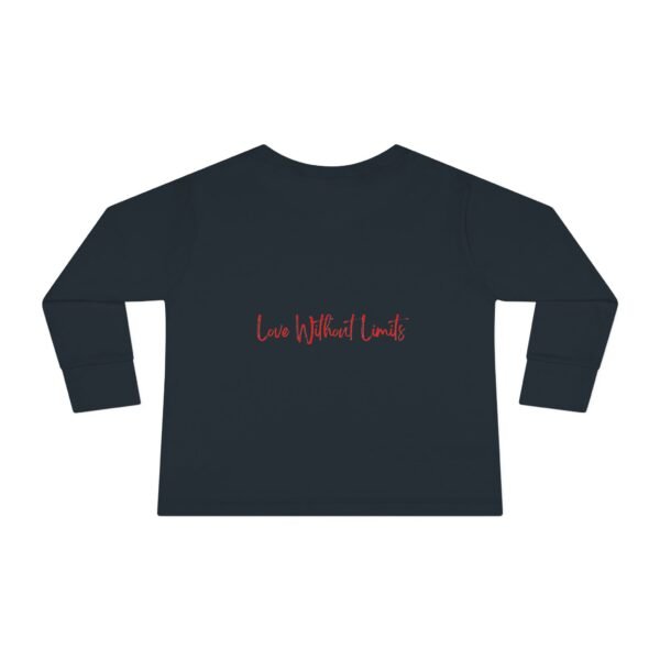 toddler long sleeve tee — sparkling red heart kids shirt (valentine’s gift)