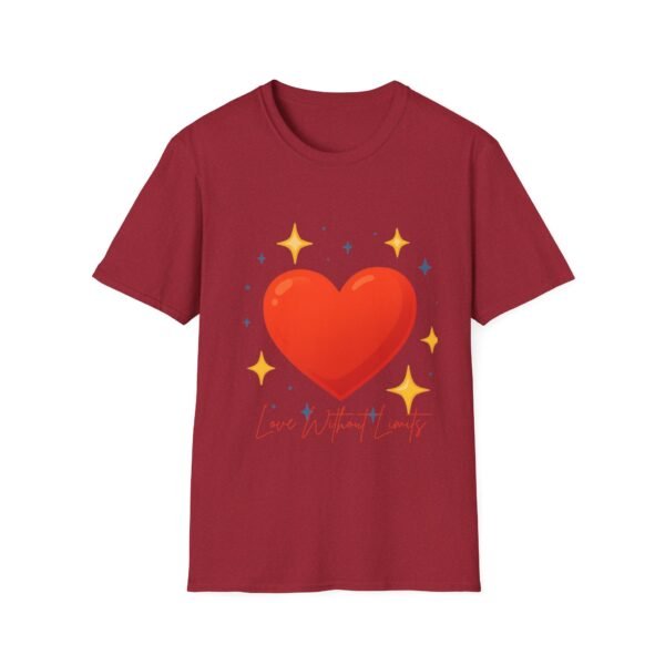 heart graphic t shirt — "love is the answer, always" valentine tee