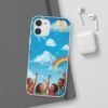 whimsical rainbow clouds phone case — cute kids sky illustration