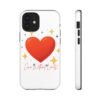 heart sparkle phone case – “love without limits” protective cover