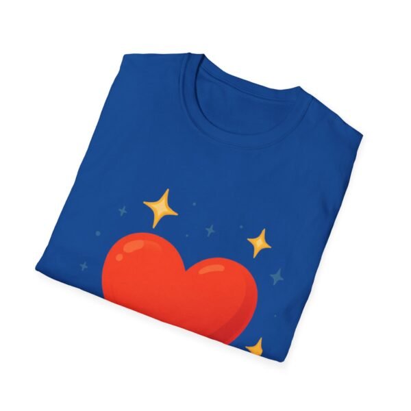 heart graphic t shirt — "love is the answer, always" valentine tee