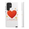 heart sparkle phone case – “love without limits” protective cover