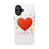 heart sparkle phone case – “love without limits” protective cover