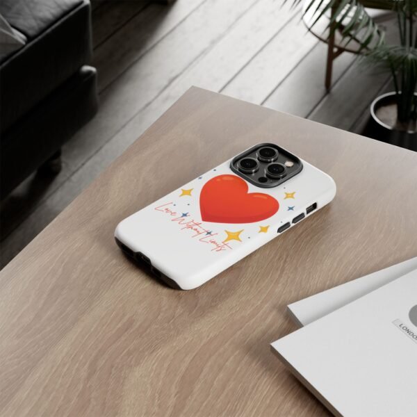 heart sparkle phone case – “love without limits” protective cover