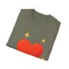 heart graphic t shirt — "love is the answer, always" valentine tee