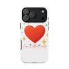 heart sparkle phone case – “love without limits” protective cover