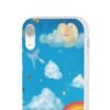 whimsical rainbow clouds phone case — cute kids sky illustration