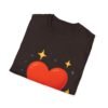 heart graphic t shirt — "love is the answer, always" valentine tee