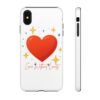 heart sparkle phone case – “love without limits” protective cover