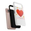 heart sparkle phone case – “love without limits” protective cover