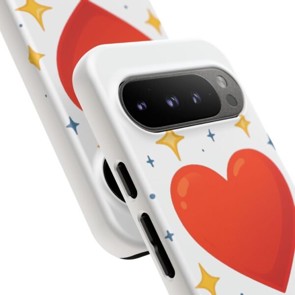 heart sparkle phone case – “love without limits” protective cover