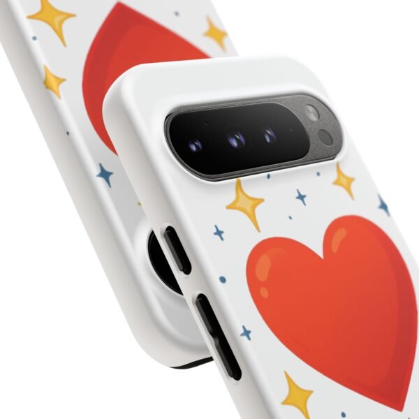 heart sparkle phone case – “love without limits” protective cover