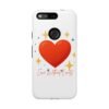heart sparkle phone case – “love without limits” protective cover