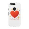 heart sparkle phone case – “love without limits” protective cover