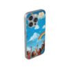 whimsical rainbow clouds phone case — cute kids sky illustration