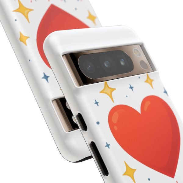 heart sparkle phone case – “love without limits” protective cover