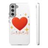 heart sparkle phone case – “love without limits” protective cover