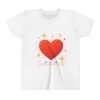 youth tee — 'love without limits' heart graphic kids t shirt youth tee — 'love without limits' heart graphic kids t shirt