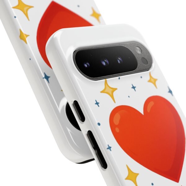 heart sparkle phone case – “love without limits” protective cover