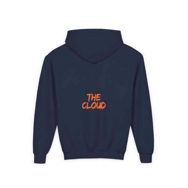 kids rainbow cloud hoodie — "painting the cloud" youth sweatshirt