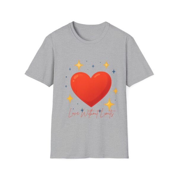 heart graphic t shirt — "love is the answer, always" valentine tee