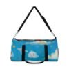 cute cloudy sky duffel bag — whimsical kids travel gym bag with sleeping cloud & stars