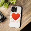 heart sparkle phone case – “love without limits” protective cover