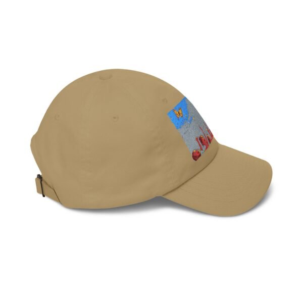 dad cap — colorful festival art rainbow & crowd embroidered hat