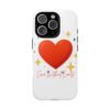 heart sparkle phone case – “love without limits” protective cover