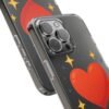 clear impact phone case — red heart & “love without limits” design