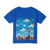toddler t‑shirt — painting the cloud rainbow kids graphic tee