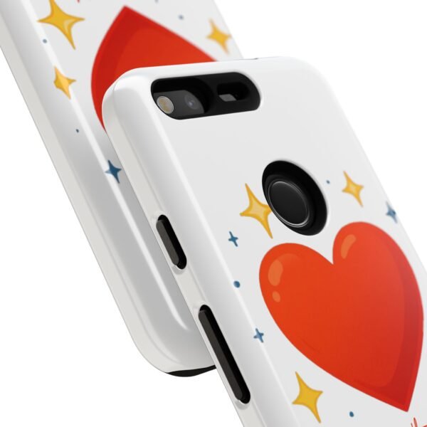 heart sparkle phone case – “love without limits” protective cover