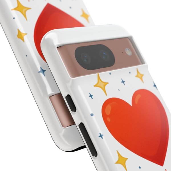 heart sparkle phone case – “love without limits” protective cover