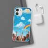 whimsical rainbow clouds phone case — cute kids sky illustration