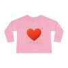 toddler long sleeve tee — sparkling red heart kids shirt (valentine’s gift)