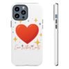 heart sparkle phone case – “love without limits” protective cover