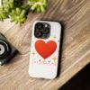 heart sparkle phone case – “love without limits” protective cover