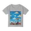 toddler t‑shirt — painting the cloud rainbow kids graphic tee